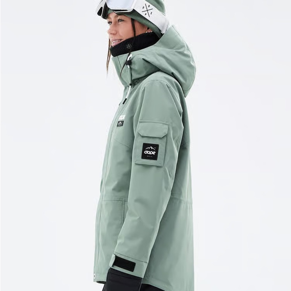 DOPE Green Ski & Snowboard Jacket Weather- Adept W- faded green women’s